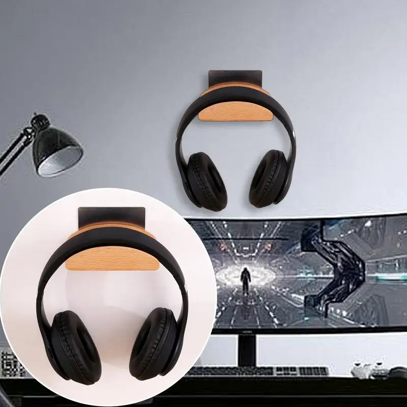 Universal Headphone Stand Wall Mount Headset Holder Earphone Protective Stand Free Punch Rack Support for Earphone Bracket