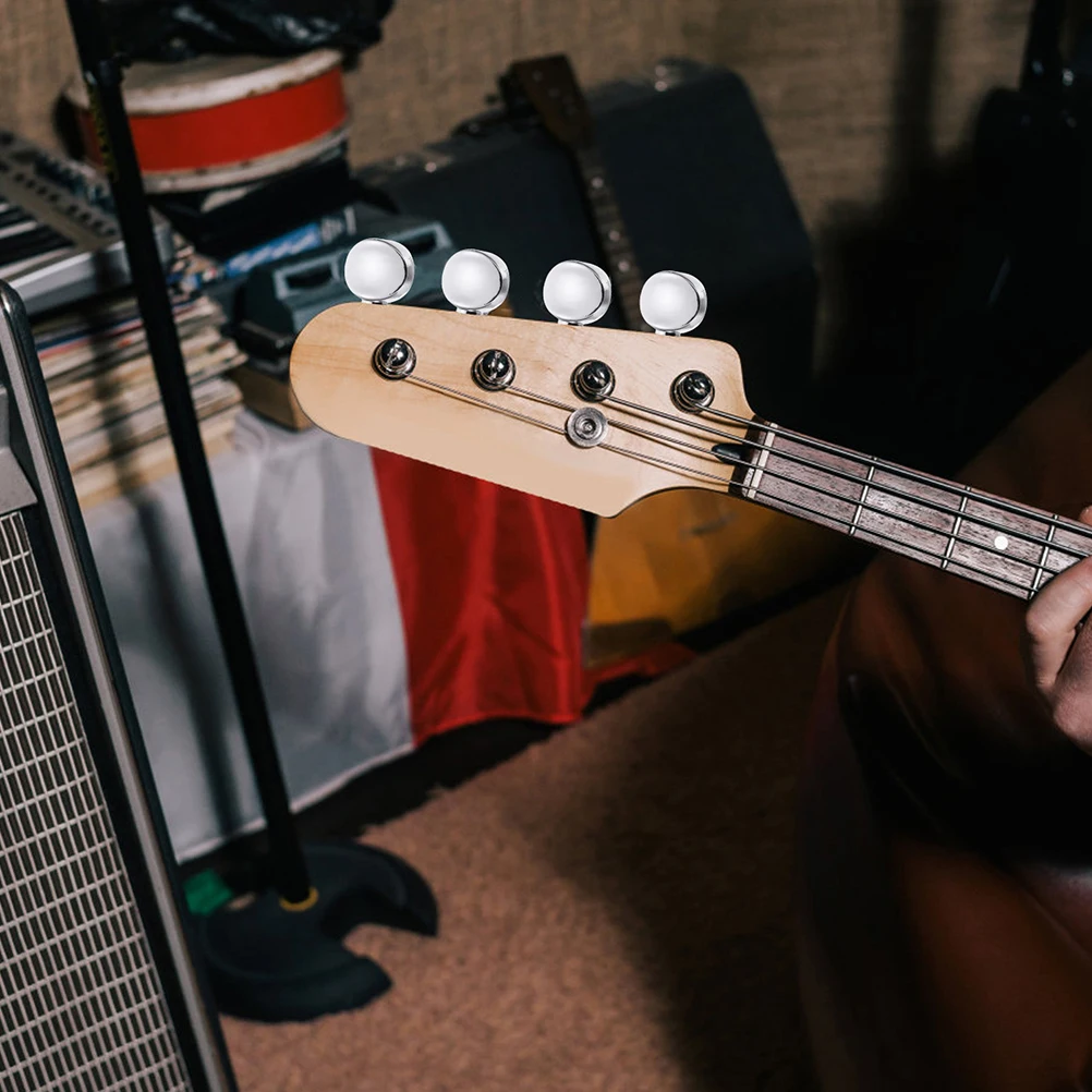 

8Pcs High Quality Guitar Tuning Peg Buttons Metal Tuner Heads for Acoustic Electric Guitar Performance Upgrade