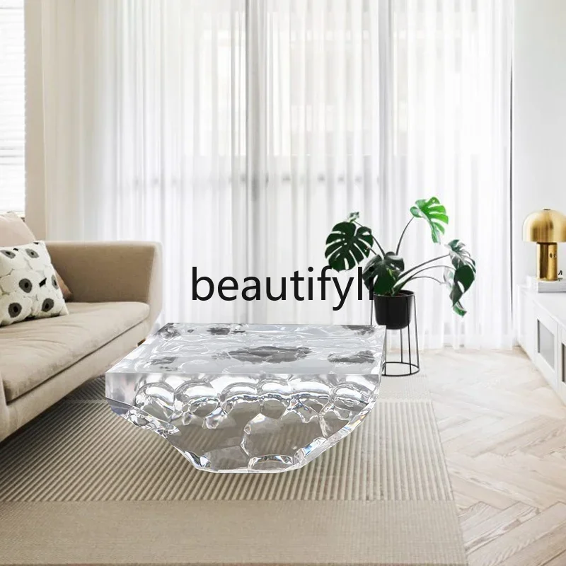 

zqq1Простой современный прозрачный акриловый настольный светильник из смолы, роскошный край, несколько домашних гостиных, домашний журнальный столик