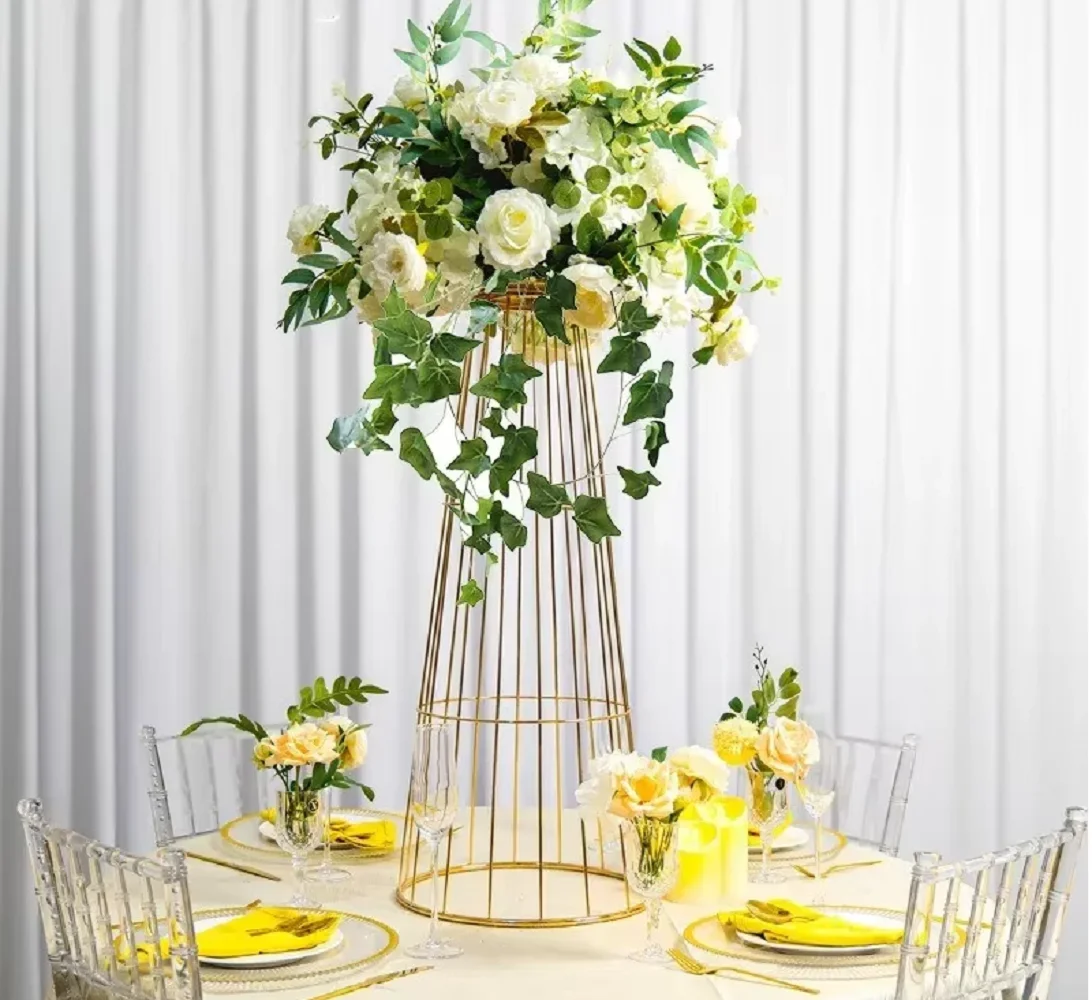 5/10 buah Vas Logam Baru Bentu - Wedding Decor Supply Store ulasan dan harga