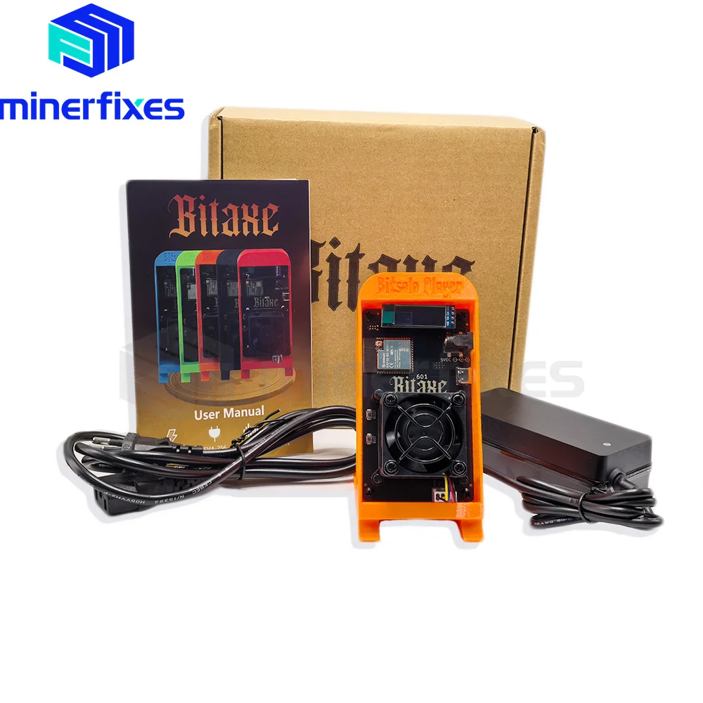 Bitaxe Gamma 601 1.2TH/s مجهزة Sha256 Solo Mining مفتوح المصدر Bitcoin ASIC Miner Crypto Miner