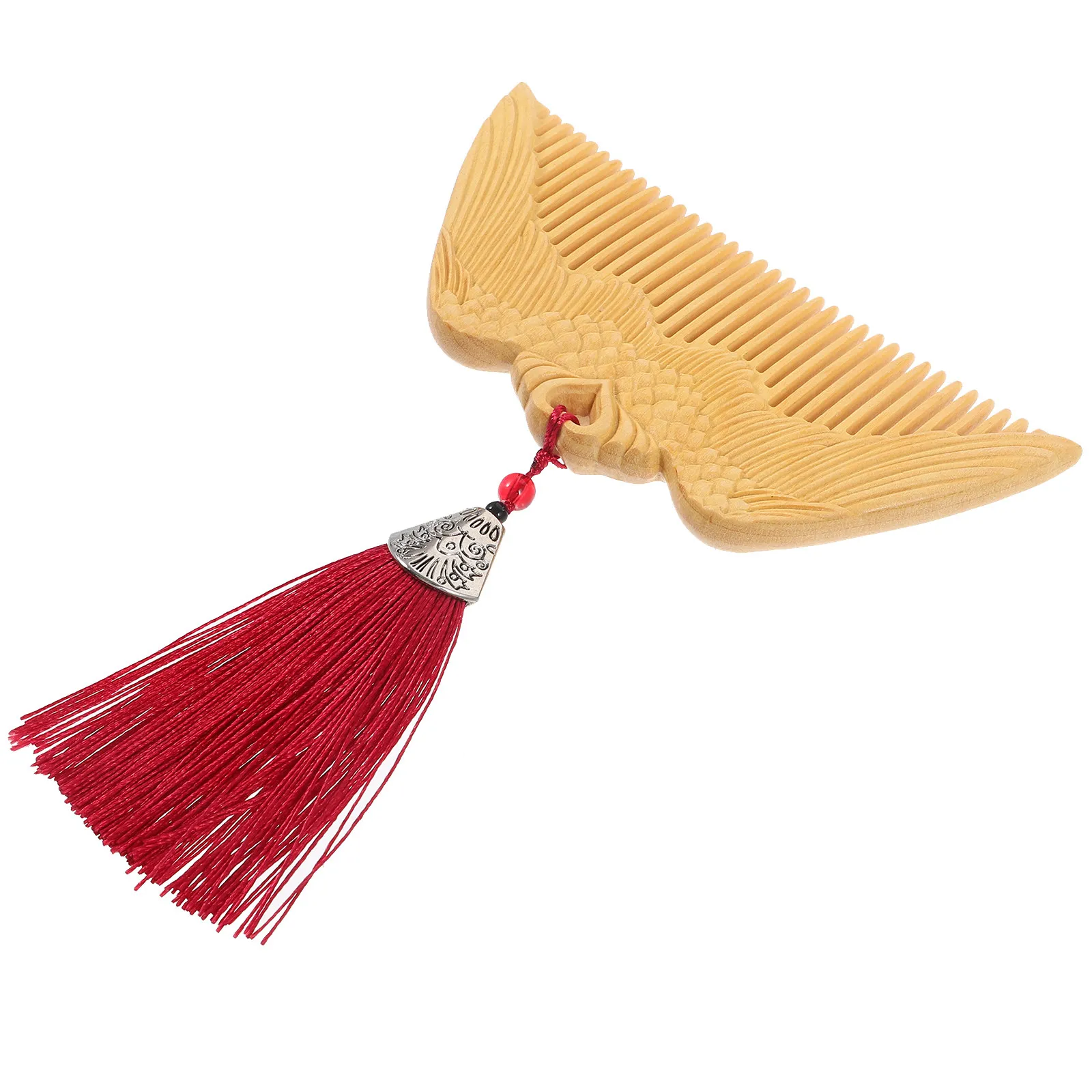 

Деревянная расческа Angel Wings Fine Tooth для женщин, компактная, портативная, антистатическая, для распутывания волос, массажная, деревянная расческа, портативная деревянная расческа