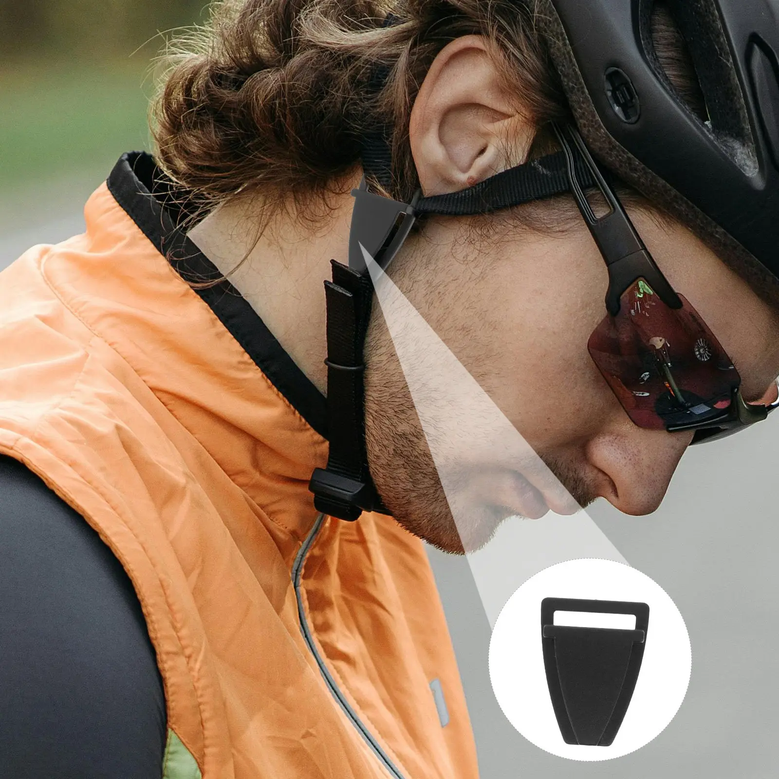 

20Pcs Chin Strap Buckle Replacement Heavy Duty Plastic Triangle Clip for Cycling Hard Hat Safety Accessories