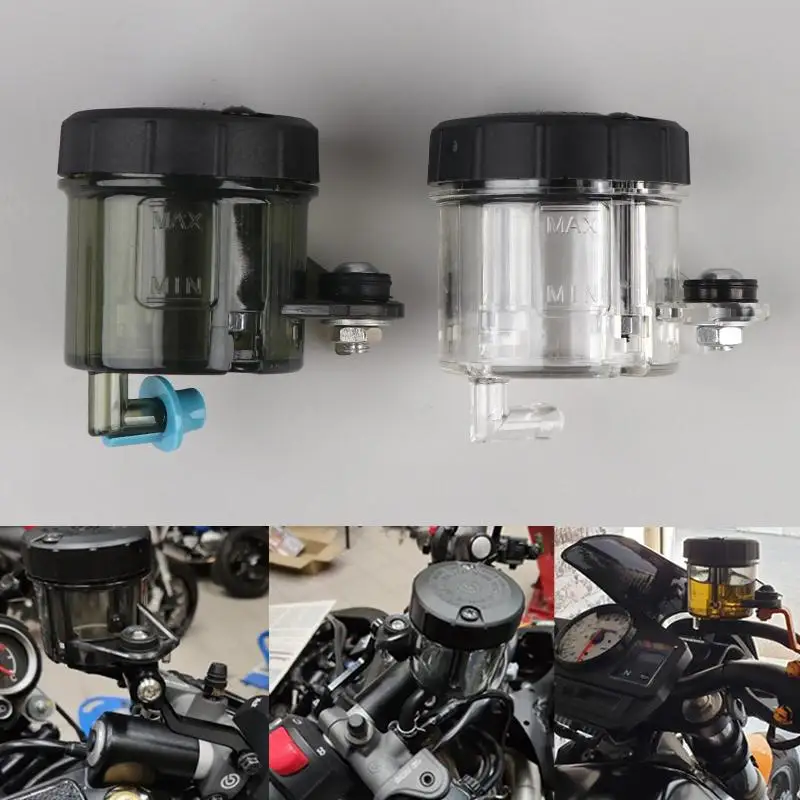 Universal Adelin Brake Fluid Reservoir Auto Bikes Motorcycle Scooter Oil Master Cylinder Foot Cup Dirt Bottle Accessories image 2