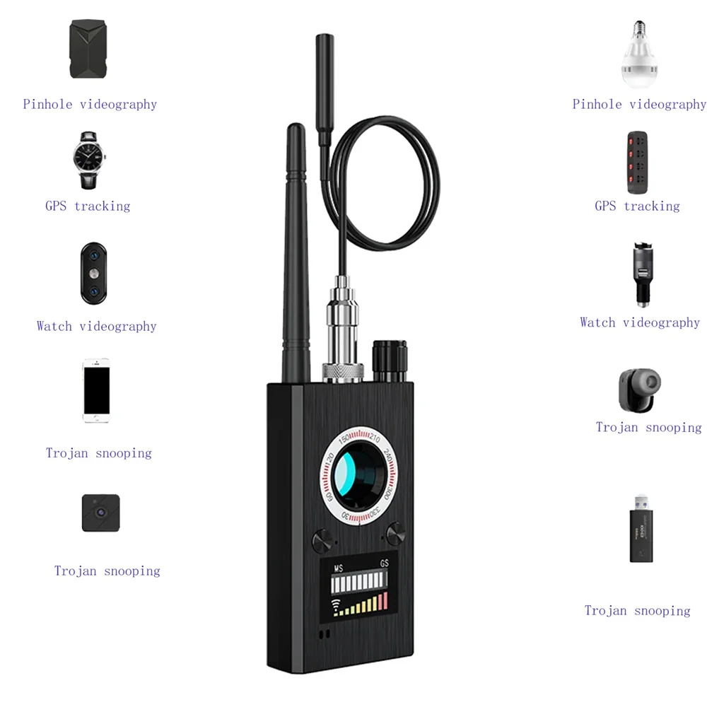 المهنية مكافحة التجسس كاميرا كاشف علة الماسح الضوئي حماية الأمن الصوت RF إشارة كام الأدوات المخفية سيارة لتحديد المواقع المقتفي مكتشف #2