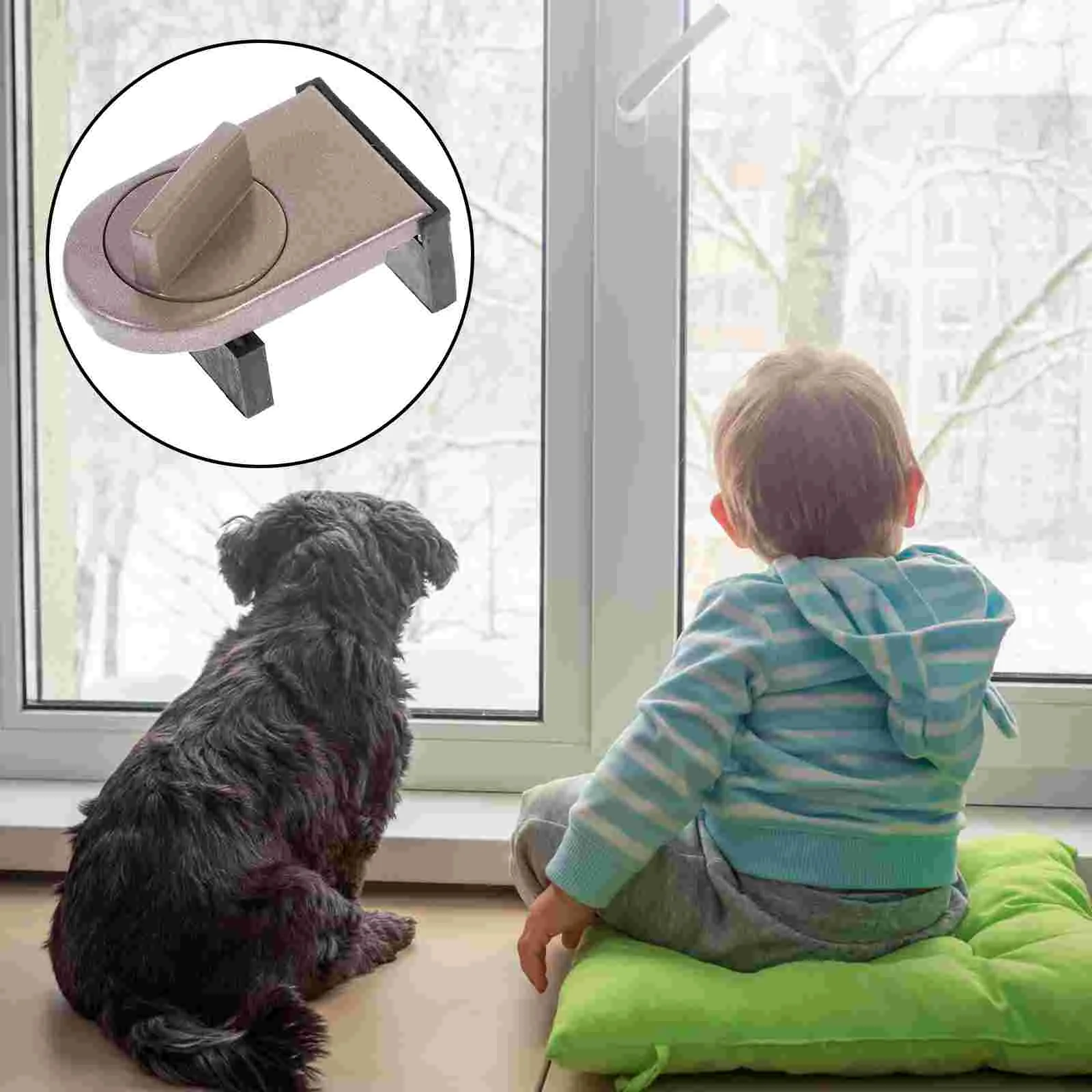 

Window Stopper Door Chain Lock Safety for Kid Translate Child Proof Locks Rubber Sliding Glass Doors