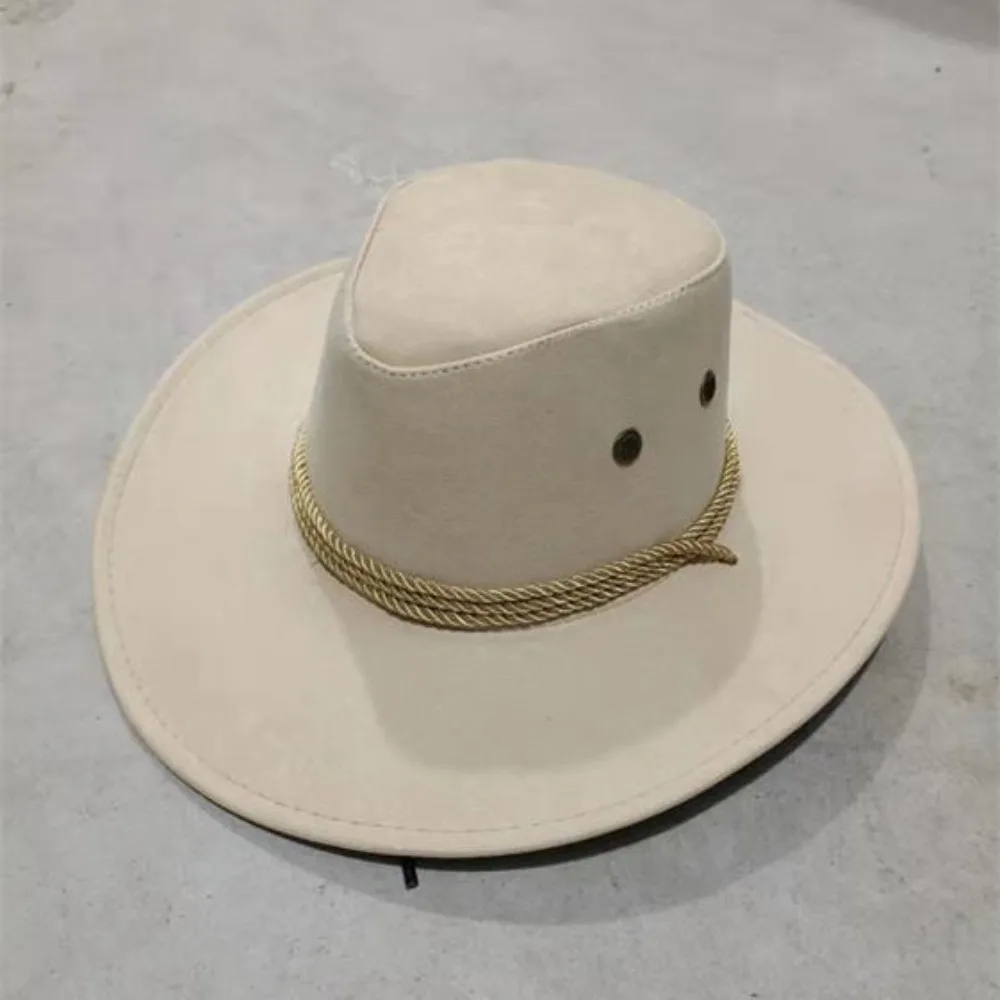 

Simple Wide Brim Western Cowboy Hat Knight Hat Climbing Hat Summer Sun Hat Visor Cap Cycling Cap Sunscreen Cap Summer