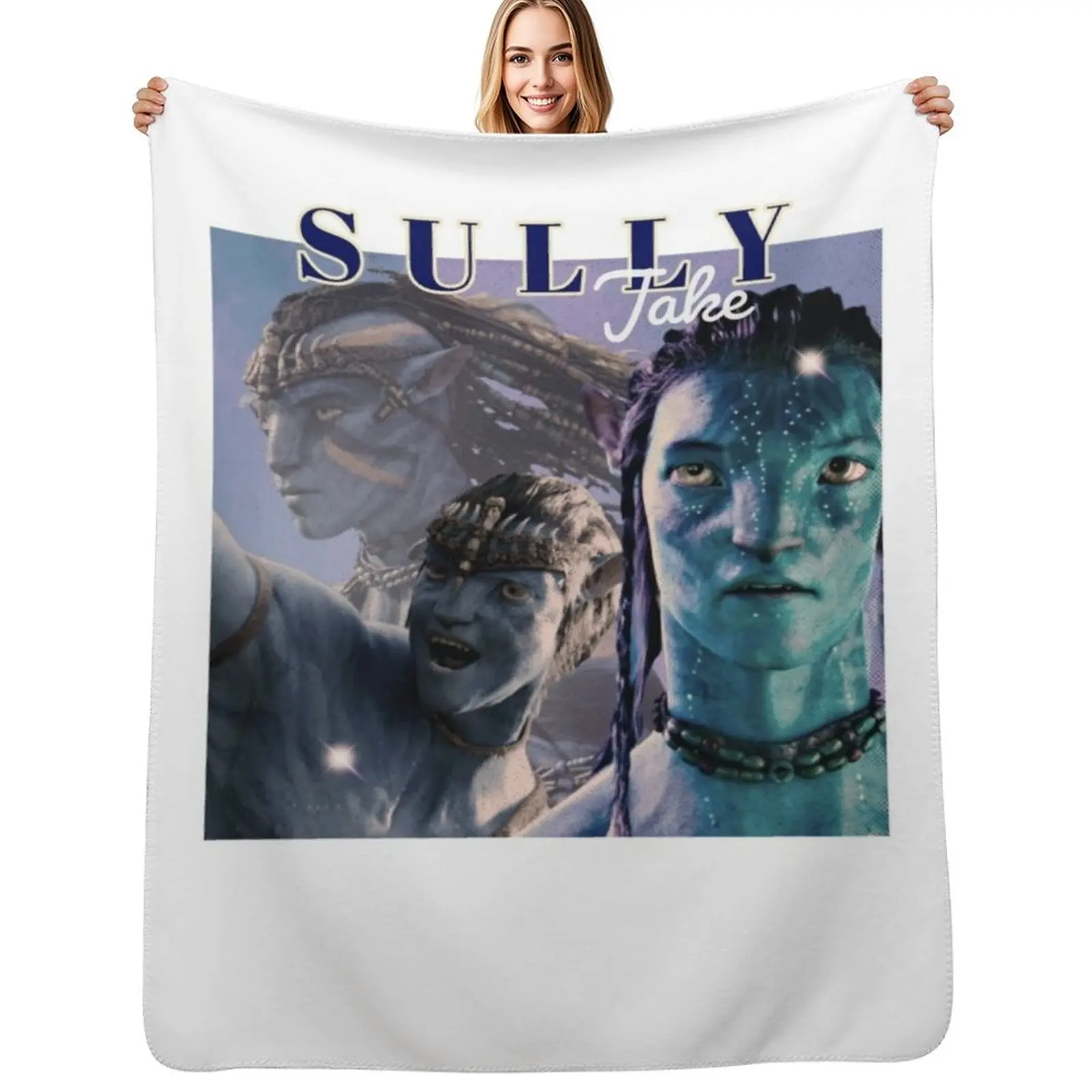 

Jake-Sully-90's-Style Throw Blanket Fade Resistant Durable Throw Blanket