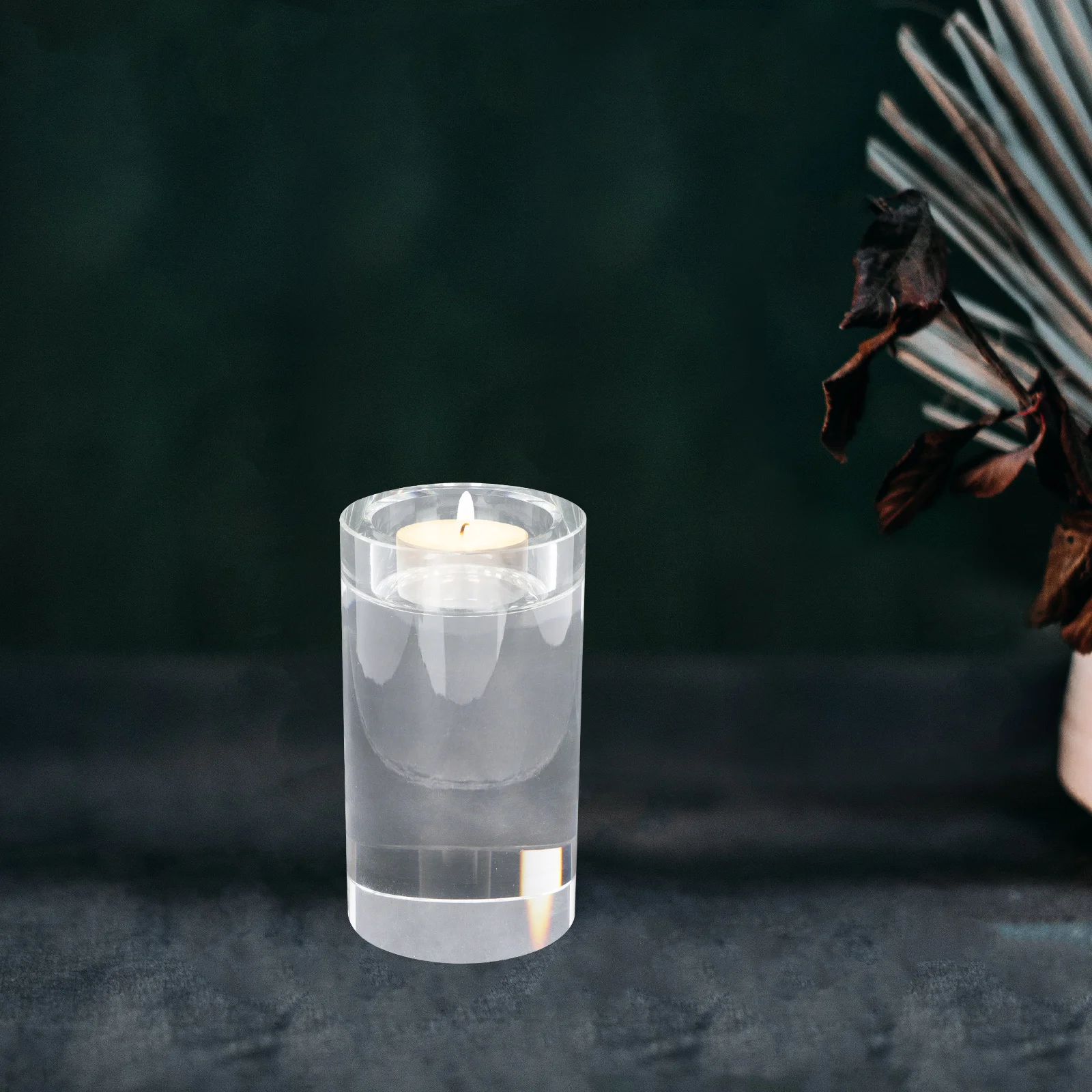 

Decorative Candlestick Holder Clear Holders Crystal Wedding Candlesticks Practical