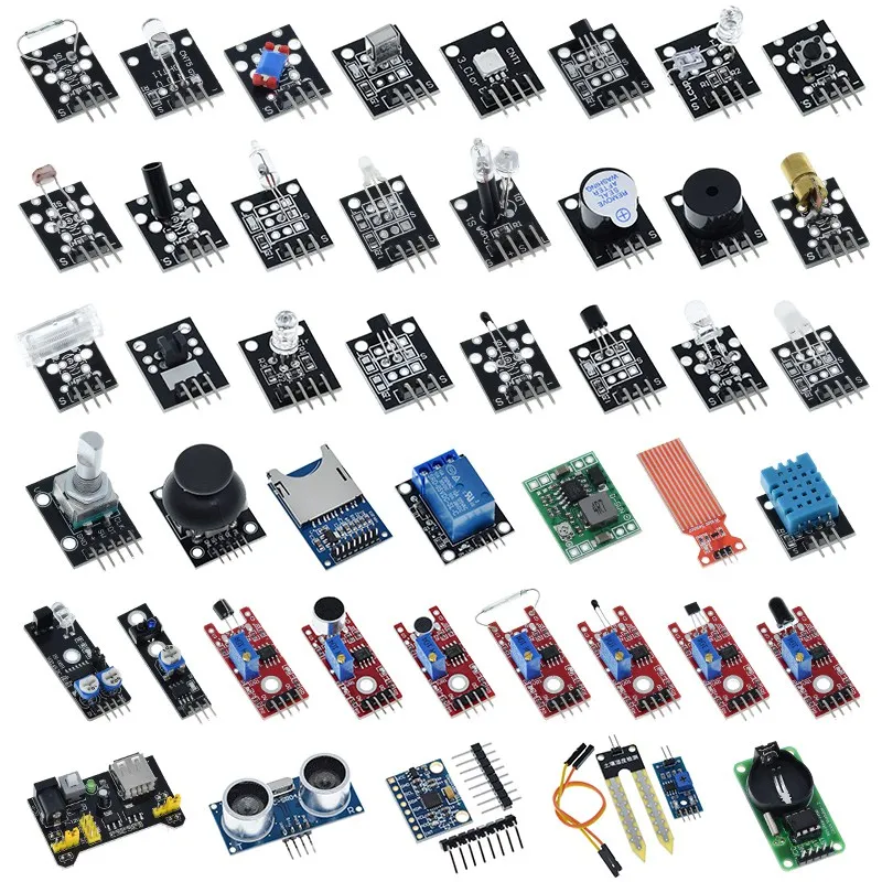 1/2PCS For Arduino 45 Kinds of Sensors Digital Temperature Humidity RGB LED Soil Buzzer Sound Ultrasonic Sensor Module UNO R3  image 4