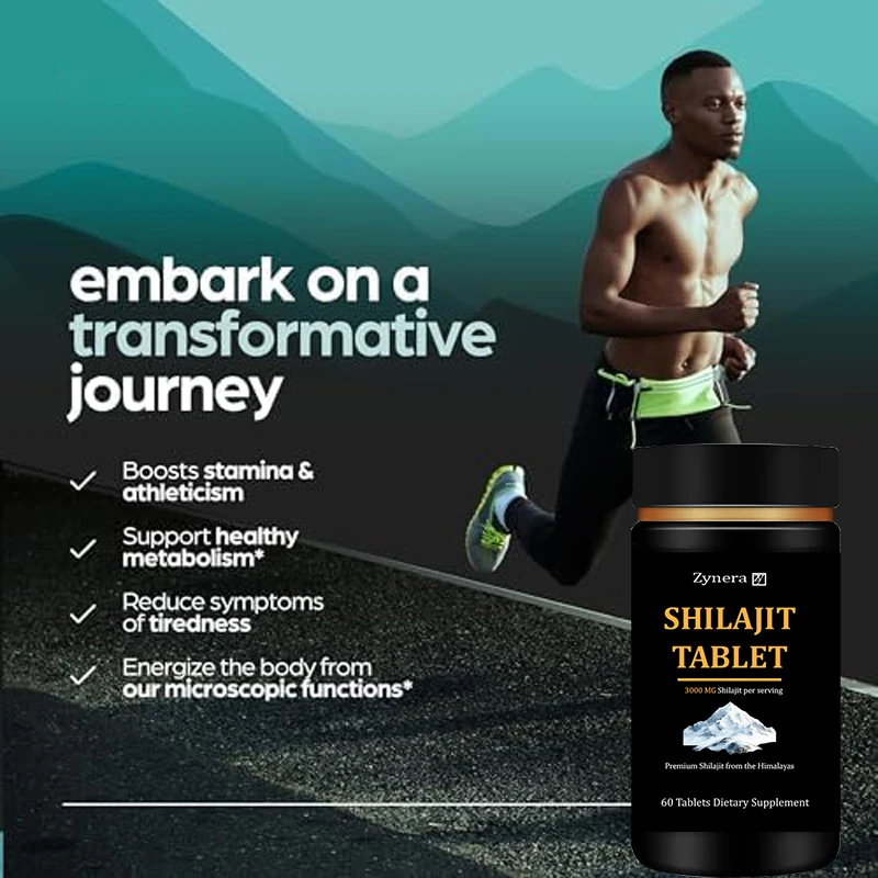 Supplément d'amélioration masculin avec comprimés Shilajit, Support pour la qualité du sperme, constructeur musculaire naturel, pilules d'agrandissement, endurance pour homme