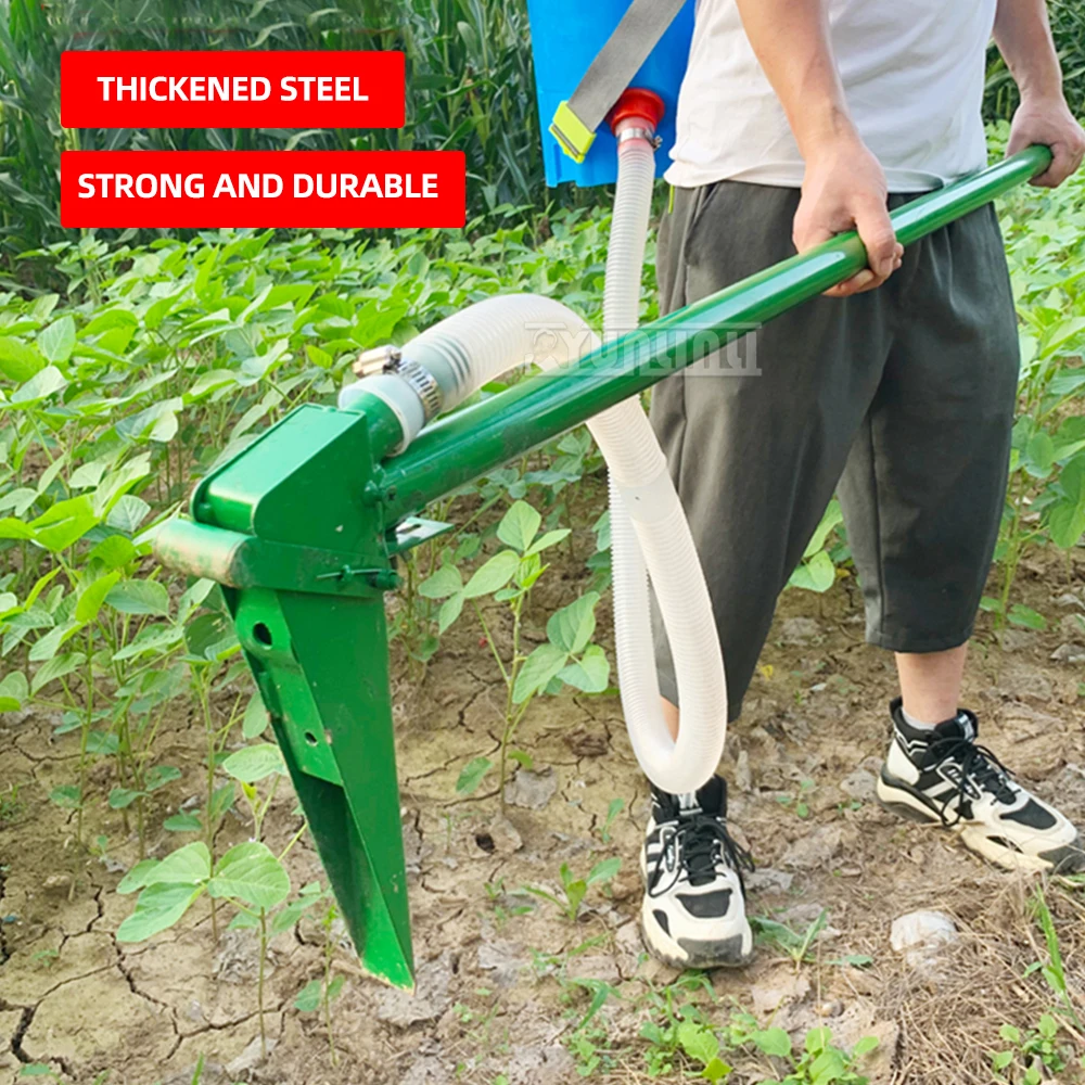 Manual Granular Fertilizer Applicator for Farm Large Capacity Fertilizer Spreader with Backpack Bag