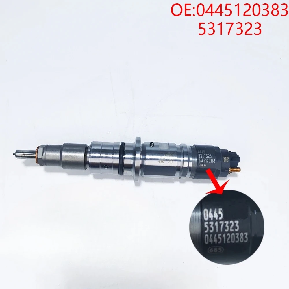 

Original High Quality New For 0445120383 5317323 QSB6.7 genuine engine common rail fuel injector