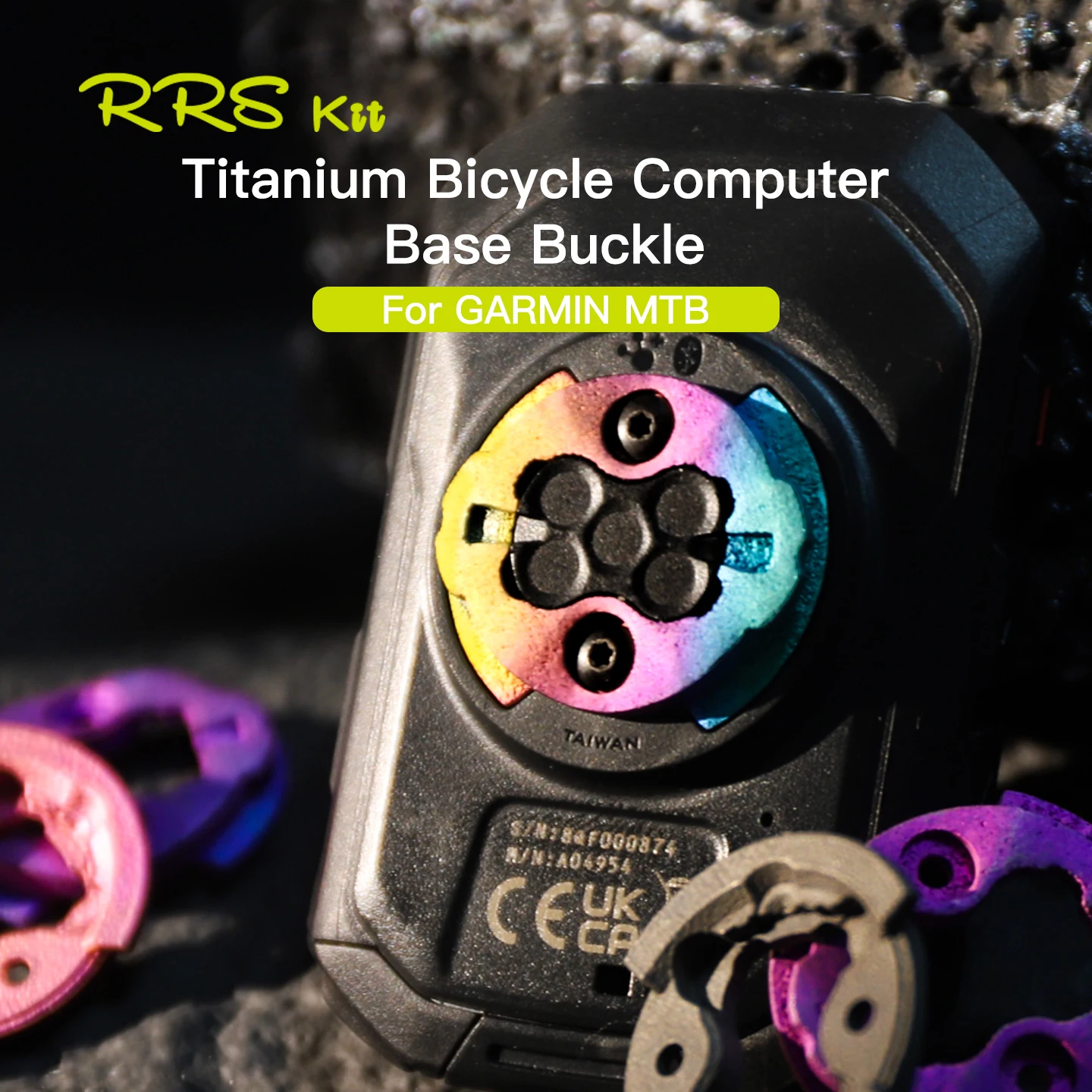 RRSKIT задняя крышка велосипедного компьютера, запасные части для Garmin MTB, нейлон, алюминиевый сплав, титановый сплав, велосипедные GPS-базы, запасные части