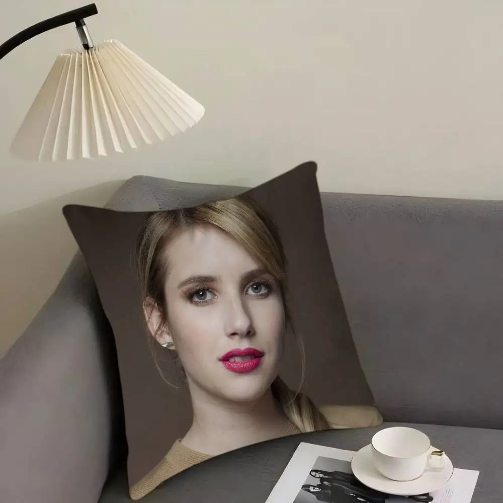 E-EMMA R-ROBERTS وسادة غطاء الوسادة المخدة غرفة المعيشة أريكة ديكور المنزل حسب الطلب