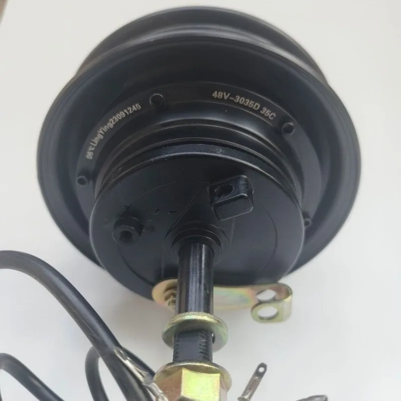 10 inch unilateral shaft brushless wheel hub motor small elderly tricycle scooter, wheel drum brake motor
