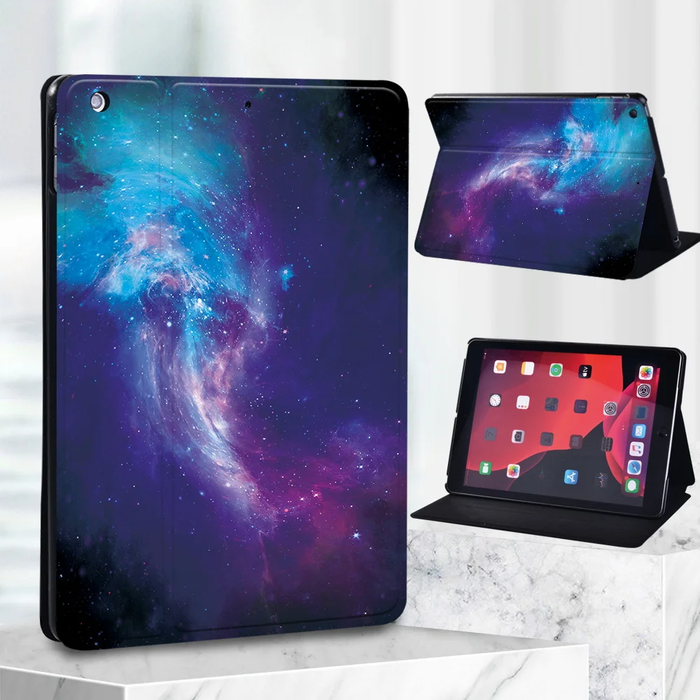 Etui na Tablet Apple IPad 2 3 4 9.7 "/iPad 5th/6th/7th/8th/9th Gen Mini 1 2 3 4 5/Air 1 2 3 4/z gwiaździstym niebem i kamuflażem