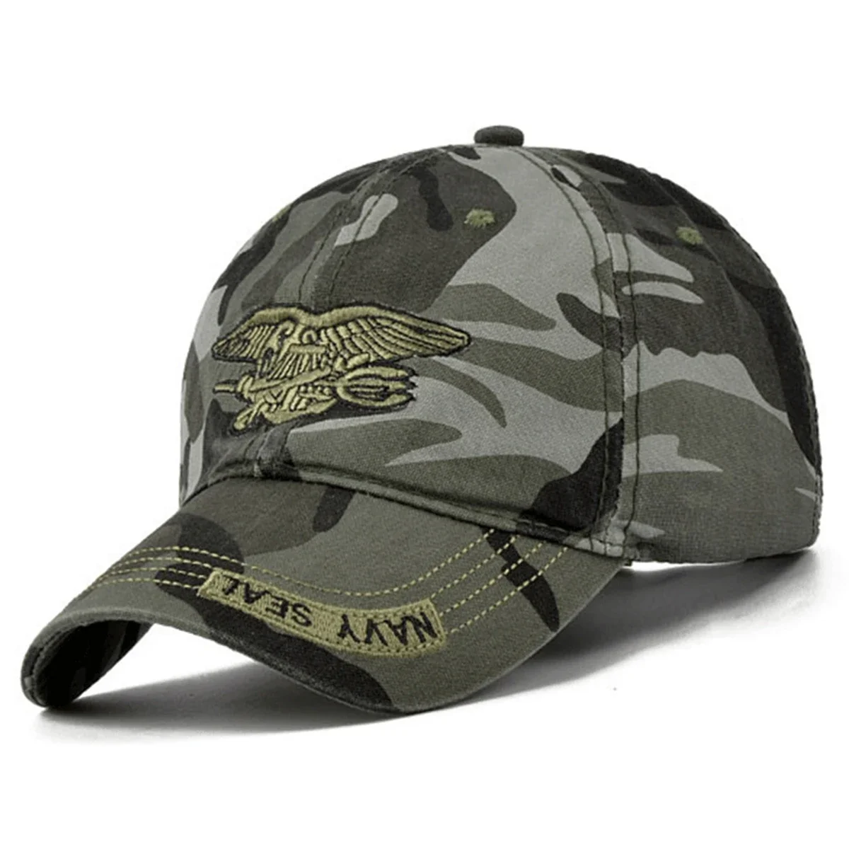 للجنسين البحرية ختم التطريز قبعات البيسبول ربيع الخريف في الهواء الطلق قابل للتعديل قبعات عادية واقية من الشمس قبعة قبعة رياضية