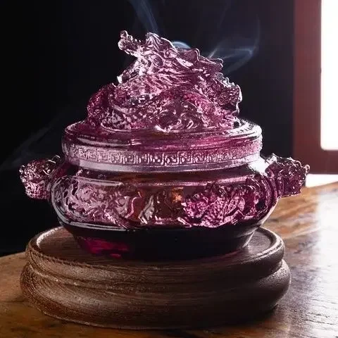 

Home Indoor Incense Creative Zen Sandalwood Agarwood Tea Ceremony Living Room Glass Ornament