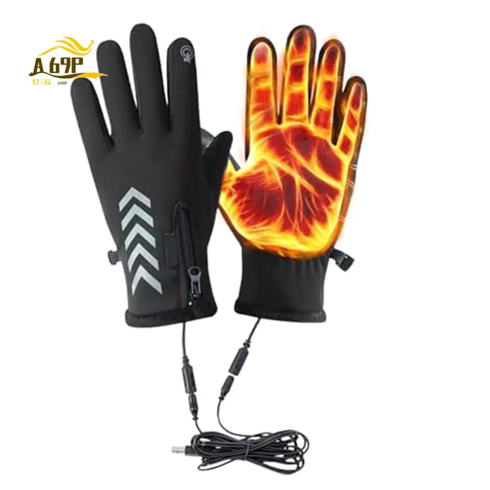 

A69P-Heating Gloves, Anti-Slip Heating Motorcycle Gloves, Windproof Heating Work Gloves, Waterproof Heating Gloves