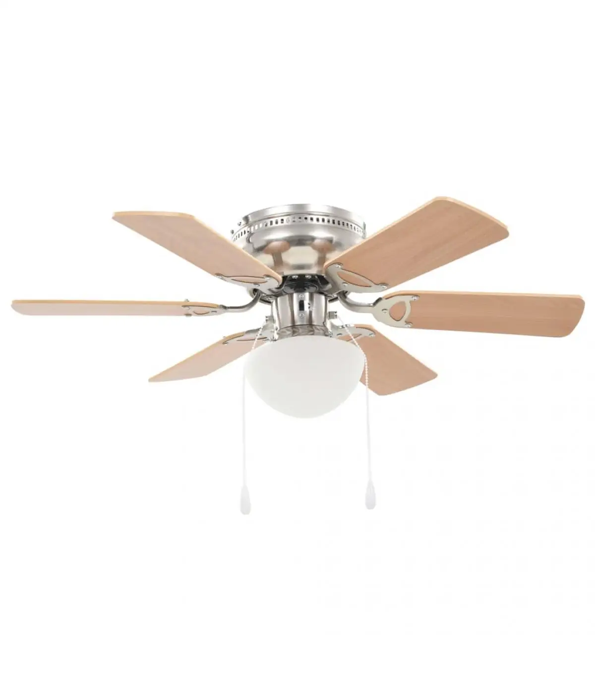 Ceiling fans ceiling fan adorned with lamp 82 cm light brown