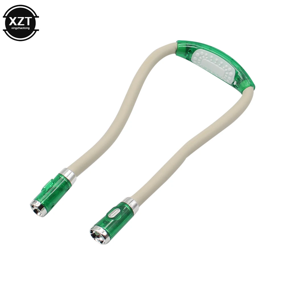 LED Neck Light Book Reading Lamp Night Flashlight Camping Led Neck Reading Creative Handfree Work Light Book Lights