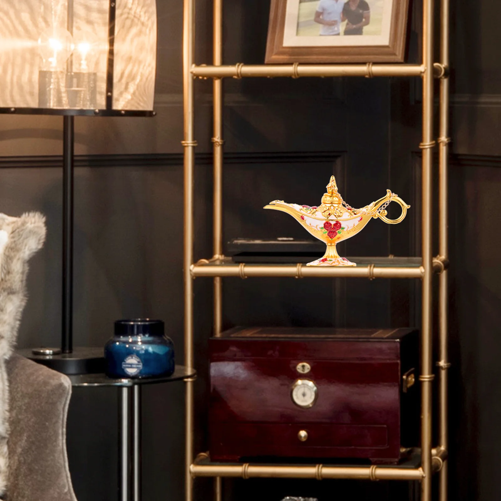 

Retro Vintage Ornament Zinc Alloy Creative Carved Desktop Ornament Home Decoration Decor Elegant Adornment