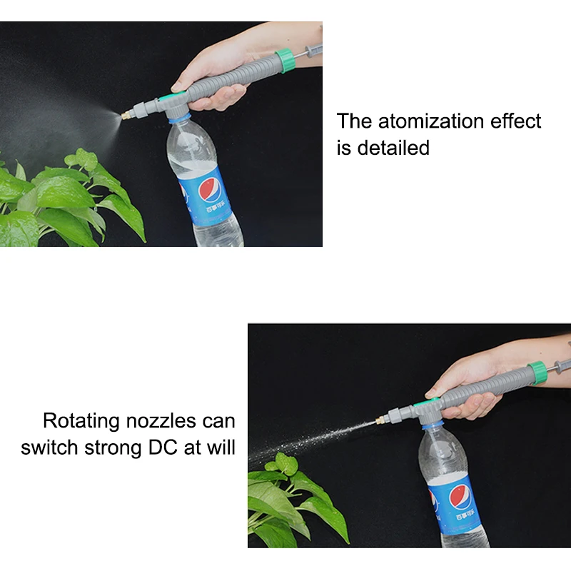 1Pcs Handheld Pressure Air Pump Sprayer Drink Bottle Sprayer Pump Top Nozzle Gardening Sprayers Watering Tool for Plant Flower