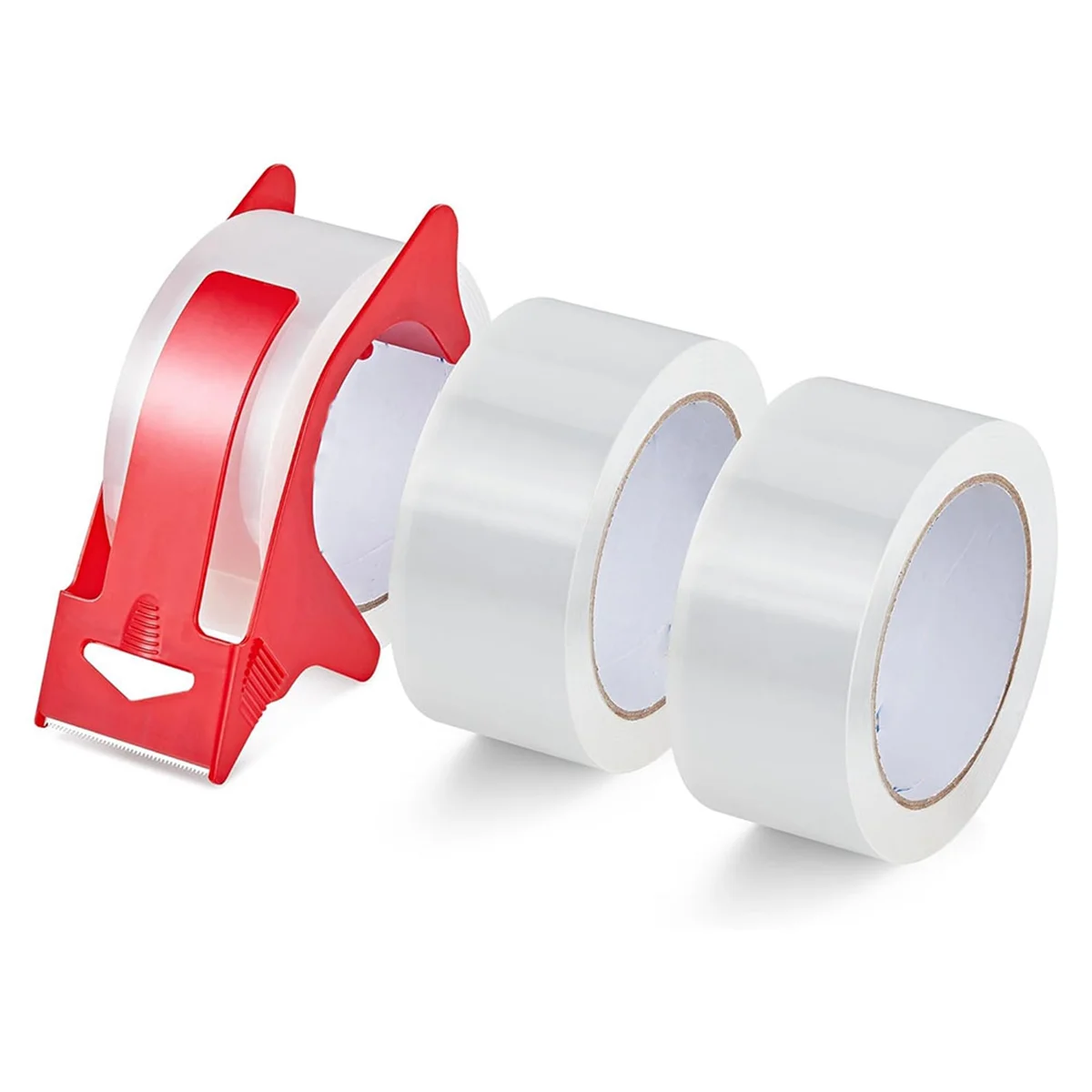 CYL-3 Roll Clear Packaging Tape Tape Dispenser, Heavy Duty Packaging Tape Refills for Shipping Packaging Mailing