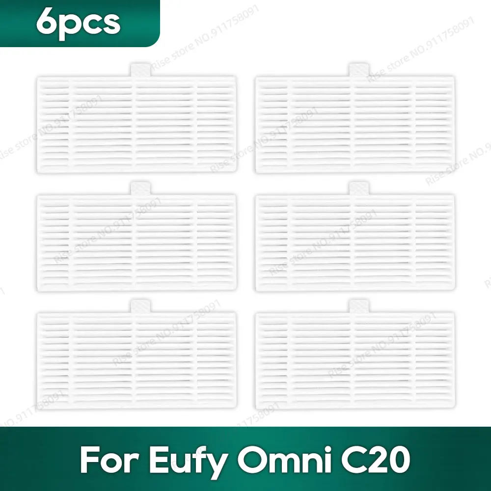 Lot De 6 Serpillères Microfibre Pour Eufy Omni C20 - Lingettes Réutilisables Lavables