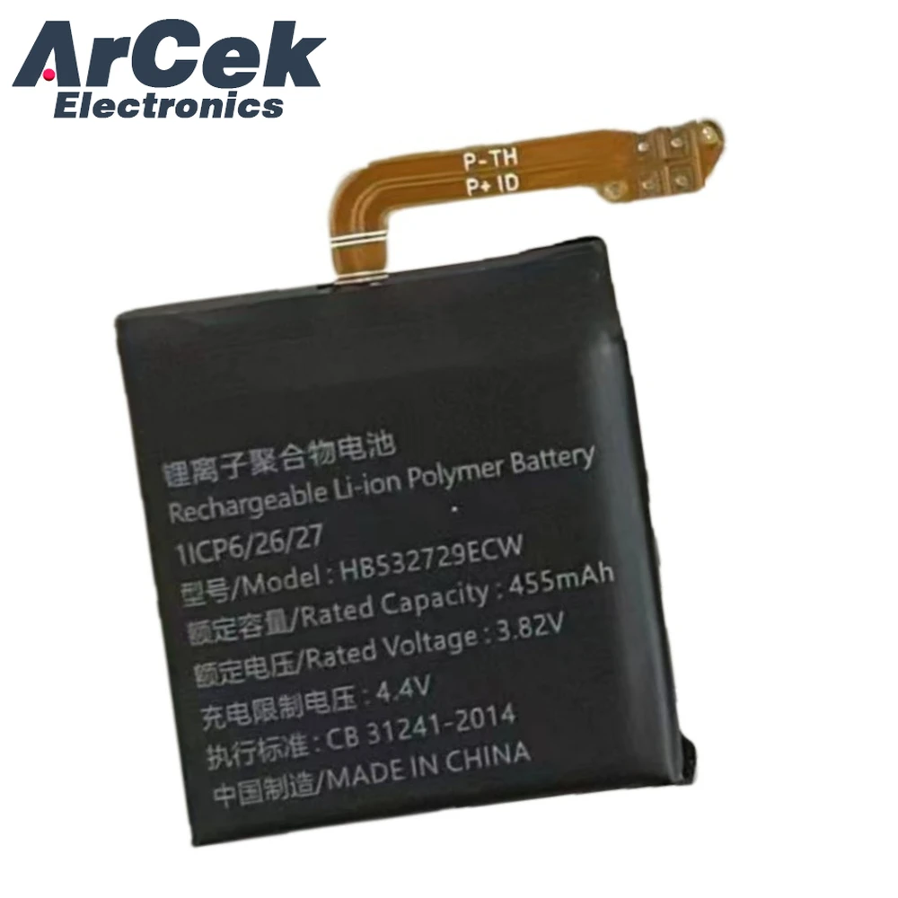 Original Battery HB532729ECW 455mAh for Huawei Watch GT2 46mm Watch GT3 46mm JPT-B19 JPT-B29 with Free Tools