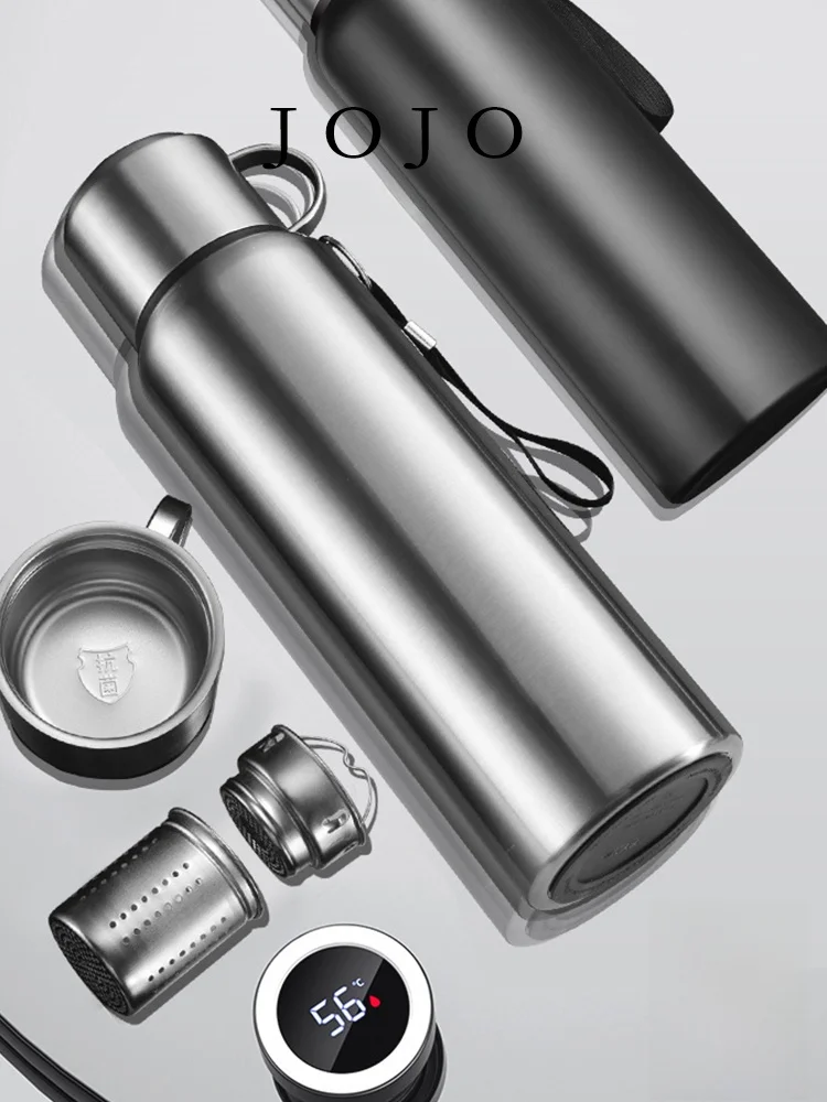 

High-End JOJOS L PDview Stainl Steel Thermal Cup Large Capaci Men's And Women's Sles Busin Use Insulated Water Bottle