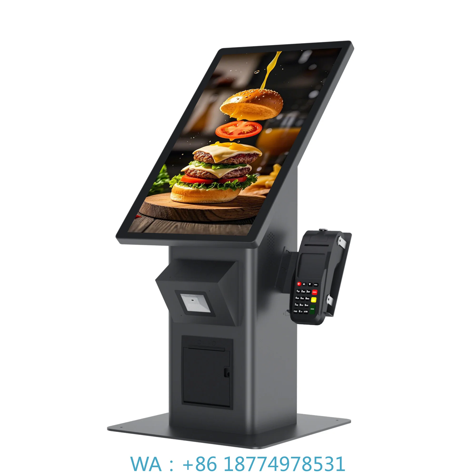 vOrdering System Menu Payment Self-serve Service Kiosk Touch-screen Device Automated Terminal Interactive Machine Digital