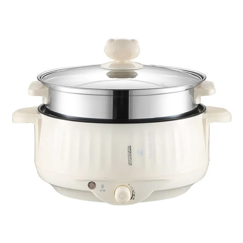 220V Multi Cookers Single/Double Layer Electric Pot 1-2 People Household Non-stick Pan Hot Pot Rice Cooker Cooking Appliances