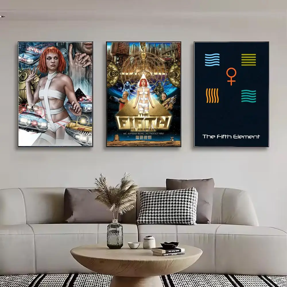 Movies T-The Fifth Element Painting Calligraphy Stylish Canvas Poster Wall Art for Bedroom Living Room Study Home Decor Gift