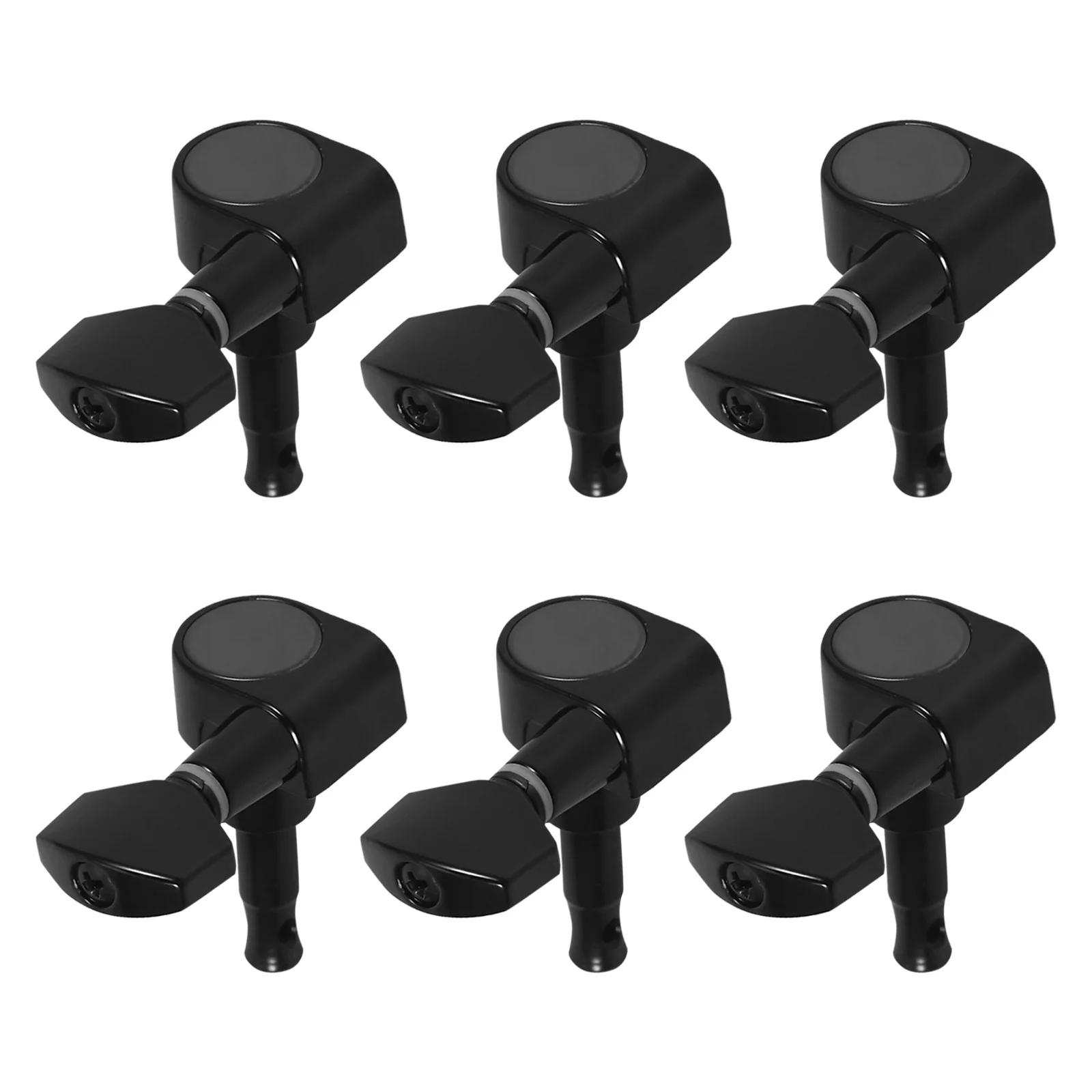 

6Pcs Guitar Tuning Pegs Closed Metal Design Precise Stable Tuning Replacement for Electric Acoustic Guitar Accessories
