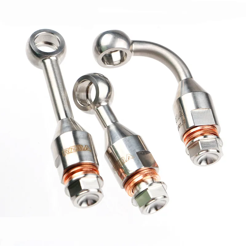 

Universal 304 Stainless Steel Motorcycle Hydraulic Brake Clutch Brake Calipers Oil Hose Line Pipe Banjo Fitting Extender Adapter
