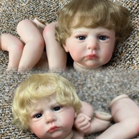 Cuddly Cameron DIY Kit Reborn With Rooted Hair 18-20Inch Soft Touch Feeling Handmade Painted Skin Lifelike Newborn Baby Doll