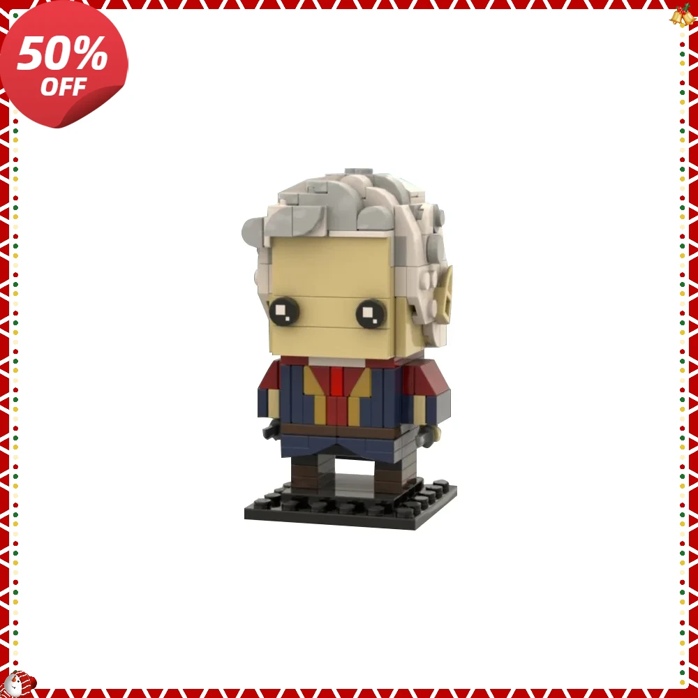 

Игрушечные фигурки MOC: Astarion Brickheadz, строительные блоки, Baldur Gate, игровые фигурки, модель, кирпичи, сборные игрушки, детские подарки на день рождения