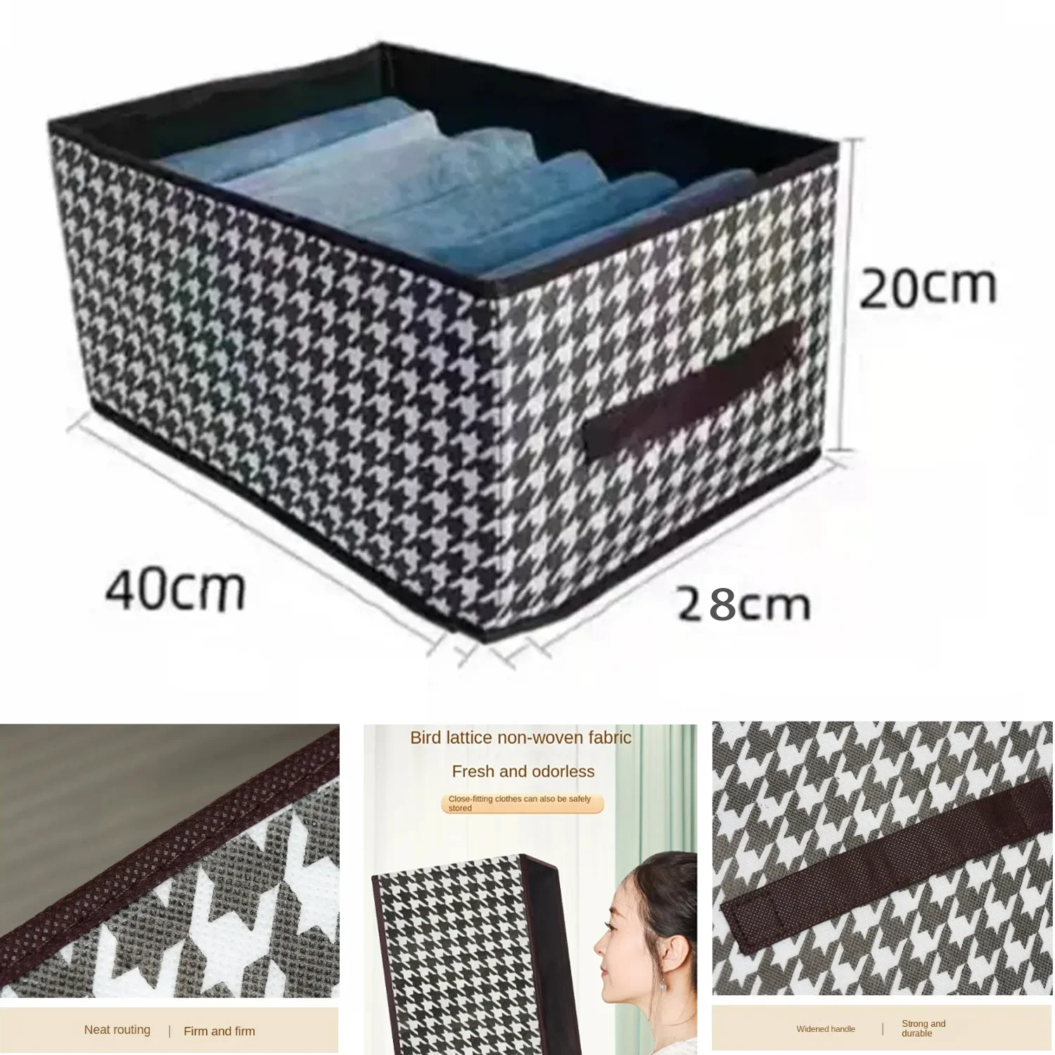 1Pc Containers for Organizing Clothing Foldable Closet Washable Wardrobe Organizers Linen Storage Box Storage image 3
