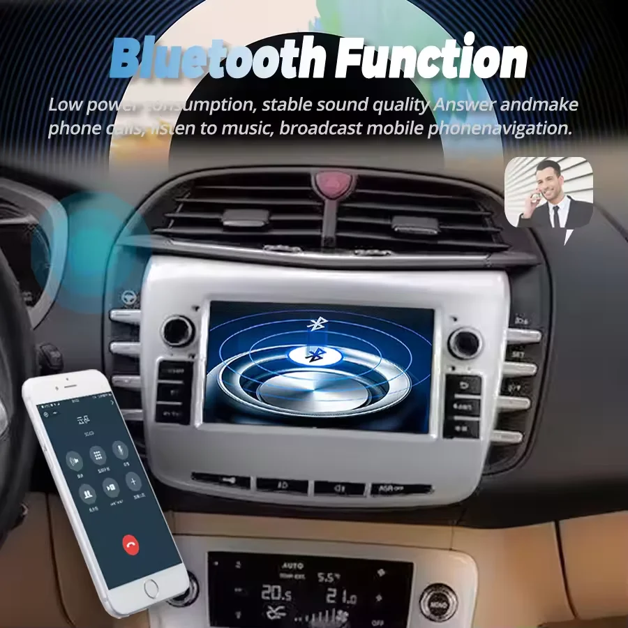 أندرويد 14 ستيريو تلقائي لانسيا دلتا 2009-2019 Carplay نافي الوسائط المتعددة راديو السيارة نظام تحديد المواقع واي فاي وحدة رأس السيارة 4 + 64 جيجابايت carplay