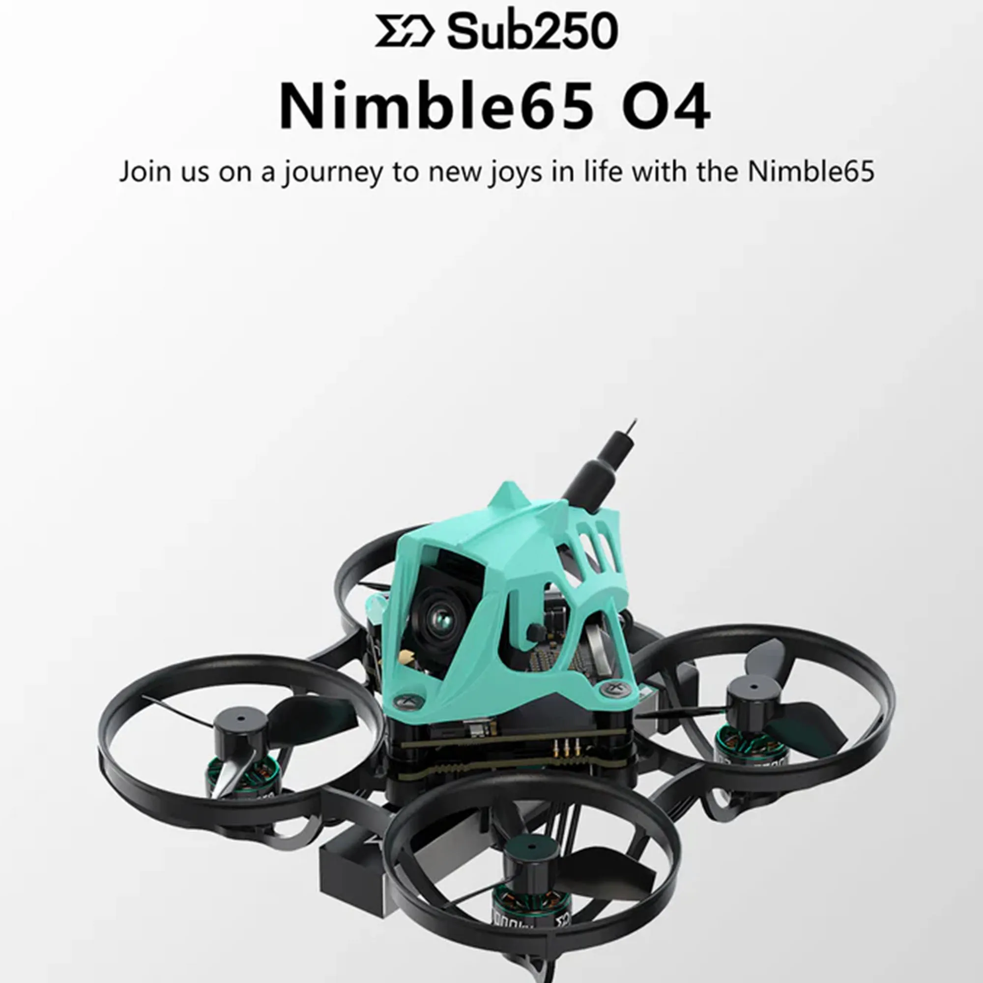 Sub250 Nimble65 HD O4 65mm Tiny Whoop 1S Mini Whoop Quadcopter طائرة بدون طيار صغيرة FPV مع المروحة HQ DT31MMX3