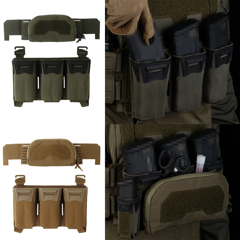 

Тактический мультикалиберный тройной подсумок для журналов, 2-слойная сумка администратора для M4 556, длина 9 мм, Mag Aifsoft Plate Carrier, передняя пластина