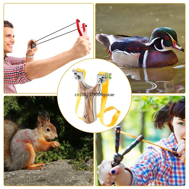 Laser Assisted Aiming Slingsshot Screw Fast Compression Slingshot Outdoor Hunting Shooting Fishing Hunting Accessories