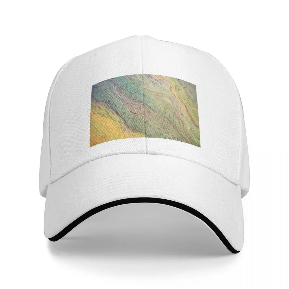 Liquid Heart Pattern Baseball Cap hard hat |-F-| New In Hat Hat Baseball Cap Man Women's