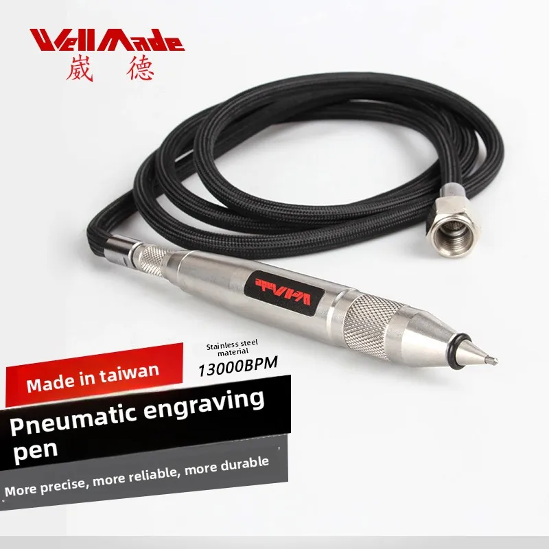 Taiwan Low-Noise High-Speed Mini Pneumatic Engraving Pen Tool Imported Pneumatic Engraving Pen for Metal Wp-0015