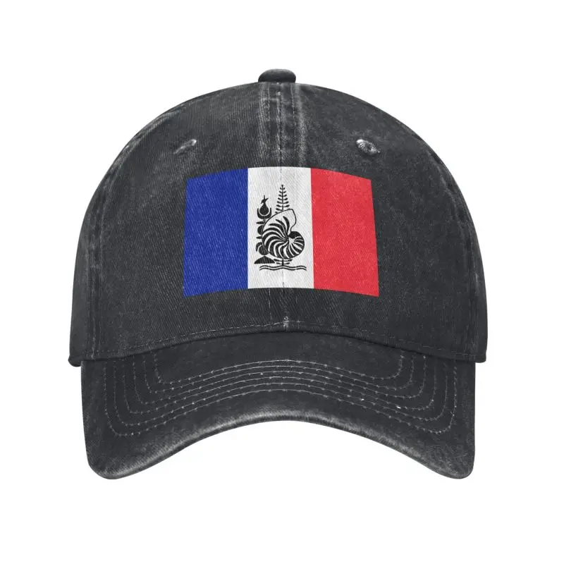 Custom Classic Unisex Cotton France Flag Baseball Cap Adult Emblem Of New Caledonia Adjustable Dad Hat Women Men Outdoor