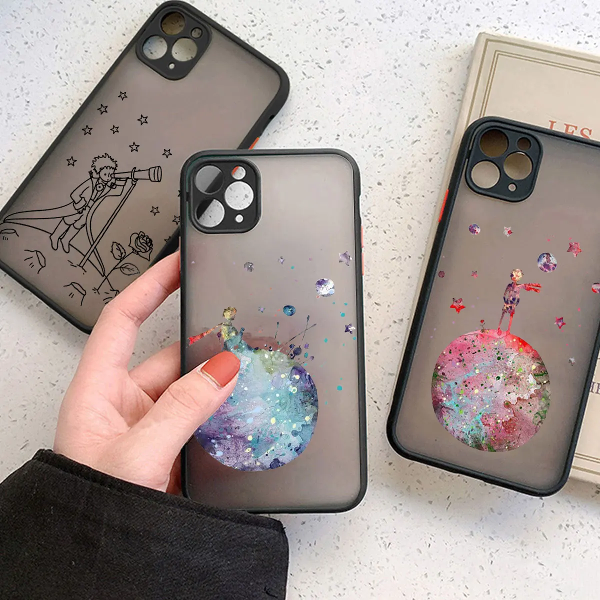 Funda de dibujos animados de Principito para iPhone, carcasa dura mate para iPhone 15, 14, 11, 12 Pro, XS Max, X, XR Plus, 13 MIni, 13 Pro Max