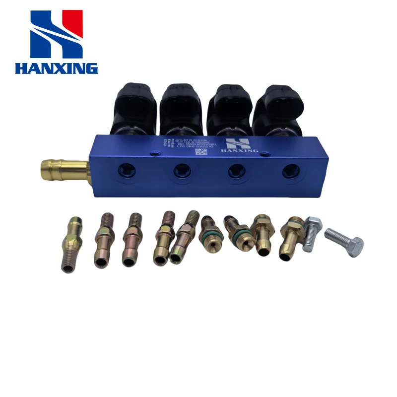 

LPG/CNG Kit Systems Fittings Blue Fuel Rail Control Unit Kit Auto Gas Equipment