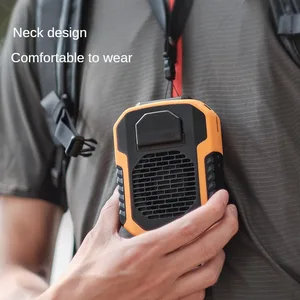 USB Mini şarj Fanı Asılı Boyun fan kayışı açık havada Spor için, Soğutma klipsi, dizüstü soğutucusu ve Hava ve açık, kullanıcı Aracı, sıcaktan kurtulmak için aküde 12 büyük satış, 4 ve 5 - no. 11